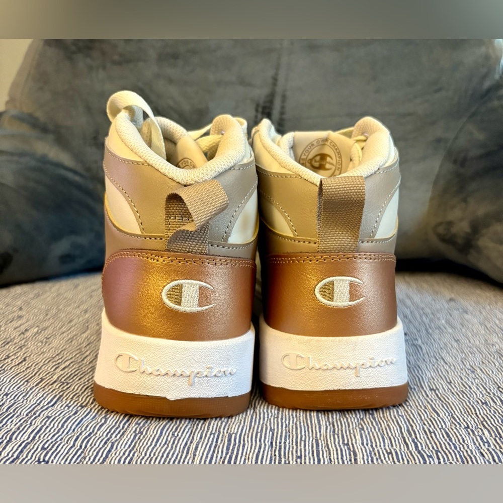 Champion Drome Cream and Tan High-Tops - Picture 7 of 8